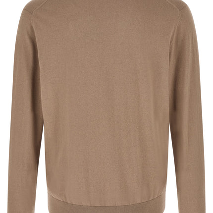 Ballantyne Brown Cotton Cardigan