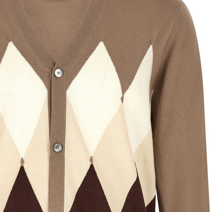 Ballantyne Brown Cotton Cardigan