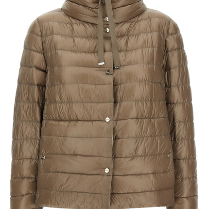 Herno Brown Polyamide Full-Length Jacket