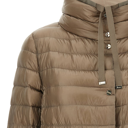 Herno Brown Polyamide Full-Length Jacket