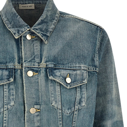 Fear Of God Blue Cotton Denim Jacket