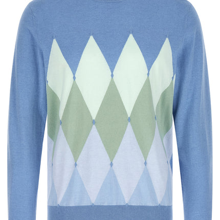 Ballantyne Blue Cotton Cardigan