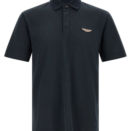 Hugo Boss Blue Cotton Polo Shirt