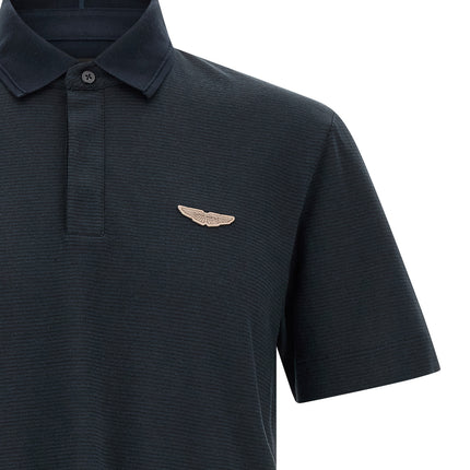Hugo Boss Blue Cotton Polo Shirt