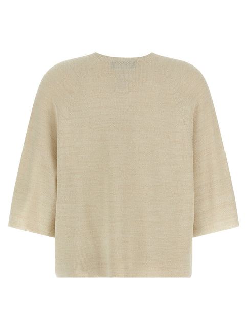 Fabiana Filippi Gold Cotton Cardigan