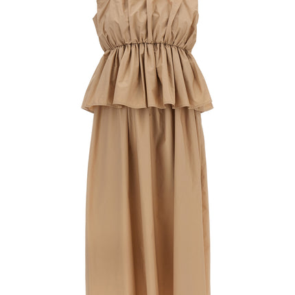 Twinset Beige Cotton Long Dress