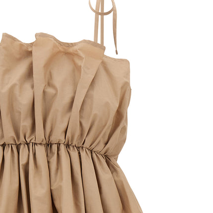 Twinset Beige Cotton Long Dress