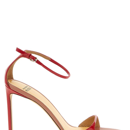Francesco Russo Multicolor Goatskin Stiletto Heel Sandals