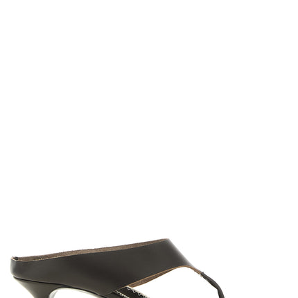 Magda Butrym Brown Leather Stiletto Heel Sandals