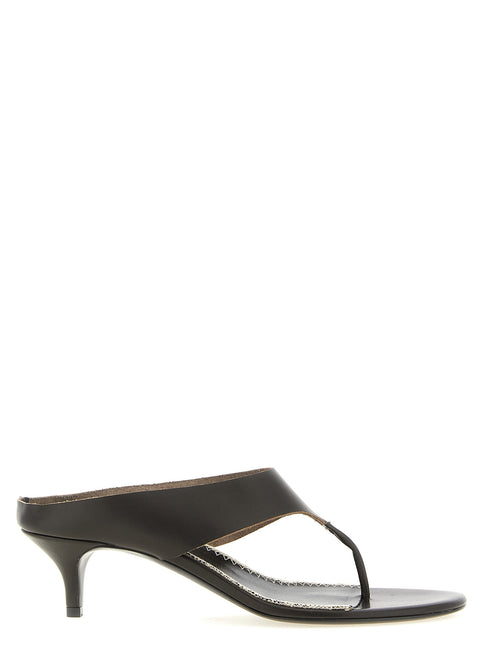 Magda Butrym Brown Leather Stiletto Heel Sandals Magda Butrym