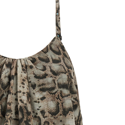 PINKO Gray Cotton Blouse