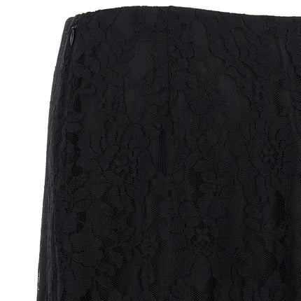 Valentino Garavani Black Cotton Midi Skirt