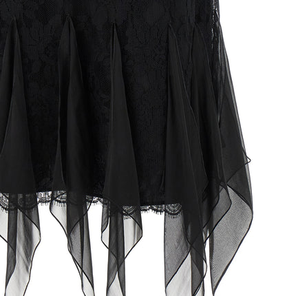 Valentino Garavani Black Cotton Midi Skirt