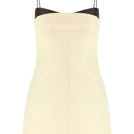 Entire Studios Beige Cotton Short Dress