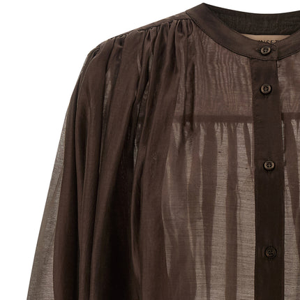 Twinset Brown Lycra Blouse