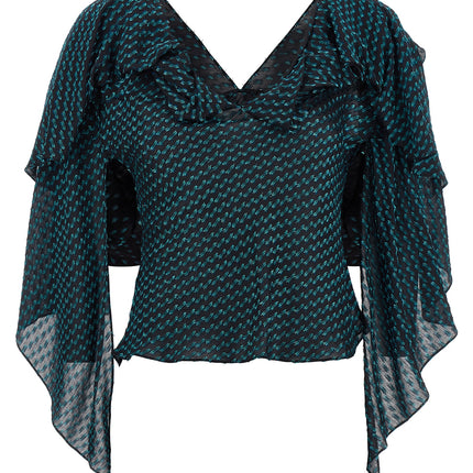 Kiko Kostadinov Blue Modal Blouse