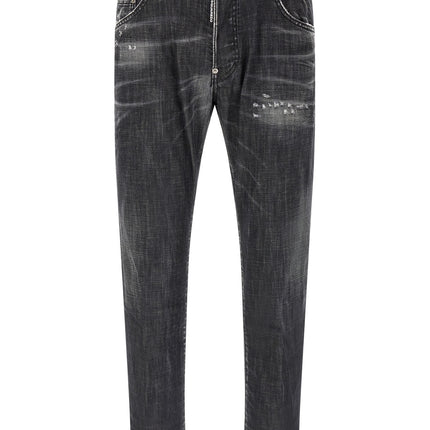 Dsquared² Gray Cotton Relaxed Fit Jeans