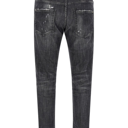 Dsquared² Gray Cotton Relaxed Fit Jeans