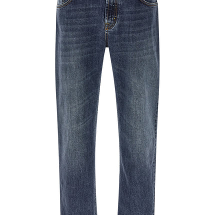 Department 5 Blue Cotton Straight-Leg Jeans