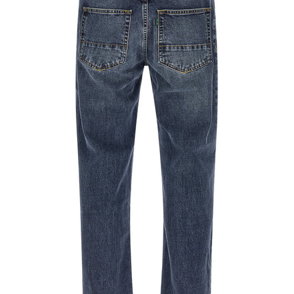 Department 5 Blue Cotton Straight-Leg Jeans