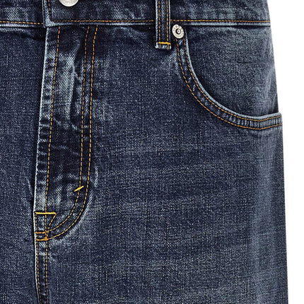 Department 5 Blue Cotton Straight-Leg Jeans