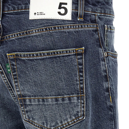 Department 5 Blue Cotton Straight-Leg Jeans