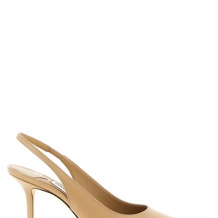 Jimmy Choo Beige Leather High Heel Pumps