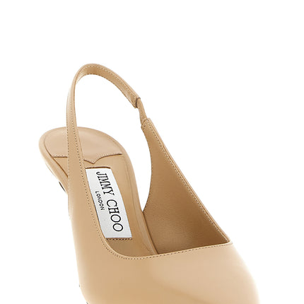 Jimmy Choo Beige Leather High Heel Pumps