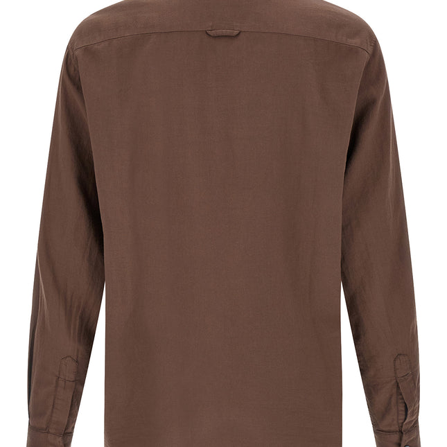 CELLAR DOOR Brown Cotton Blouse