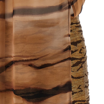 Elisabetta Franchi Brown Polyester Short Dress