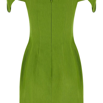 Elisabetta Franchi Bicolor Linen Short Dress