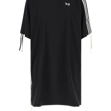 Y-3 Black Polyester Short Dress