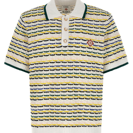 Casablanca Multicolor Cotton Polo Shirt