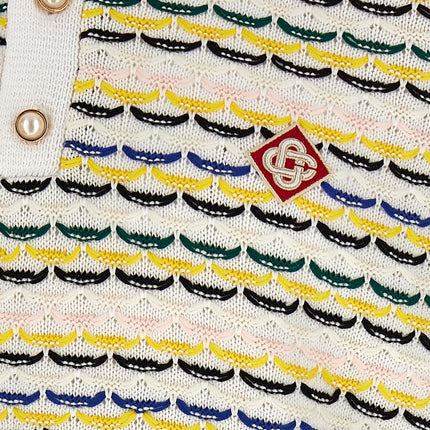Casablanca Multicolor Cotton Polo Shirt