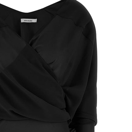 Entire Studios Black Polyester Long Dress