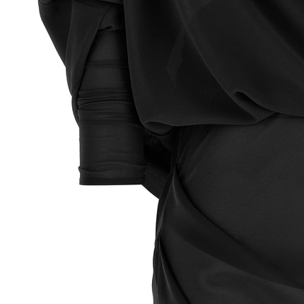 Entire Studios Black Polyester Long Dress