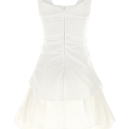 Alexander McQueen White Cotton Short Dress
