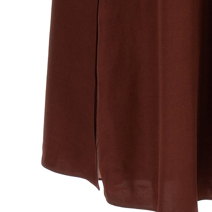 Alberta Ferretti Bordeaux Viscose Long Dress