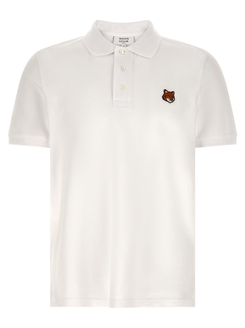 Maison Kitsuné White Cotton Polo Shirt