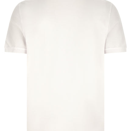 Maison Kitsuné White Cotton Polo Shirt