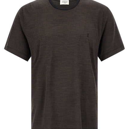 Saint Laurent Brown Wool T-Shirt