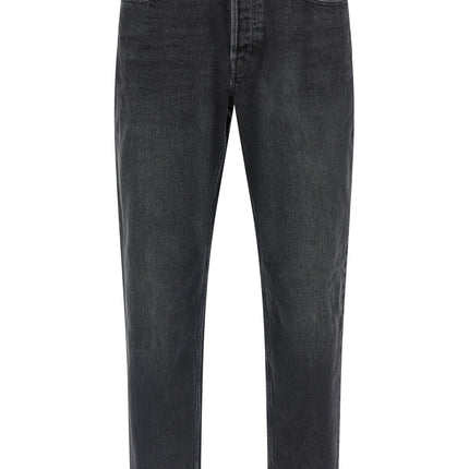 Saint Laurent Black Cotton Straight-Leg Jeans