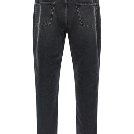 Saint Laurent Black Cotton Straight-Leg Jeans
