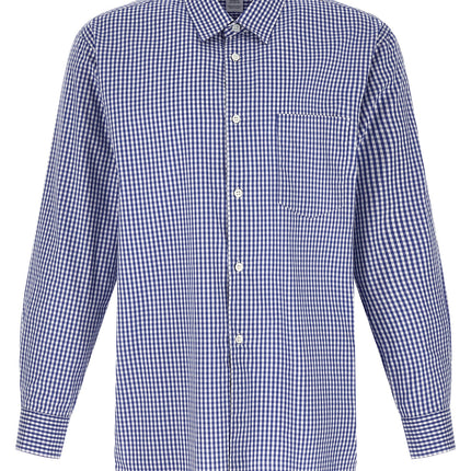 Comme Des Garçons Blue Cotton Blouse