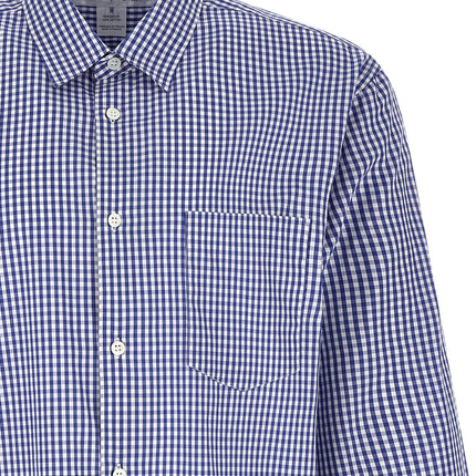 Comme Des Garçons Blue Cotton Blouse