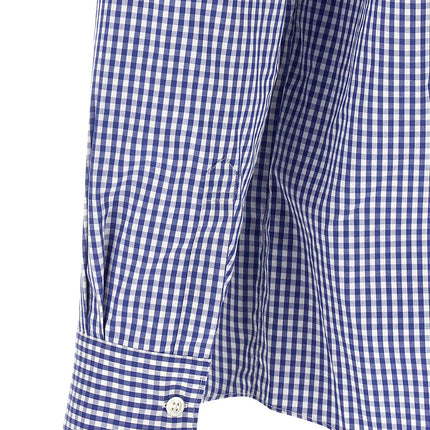 Comme Des Garçons Blue Cotton Blouse