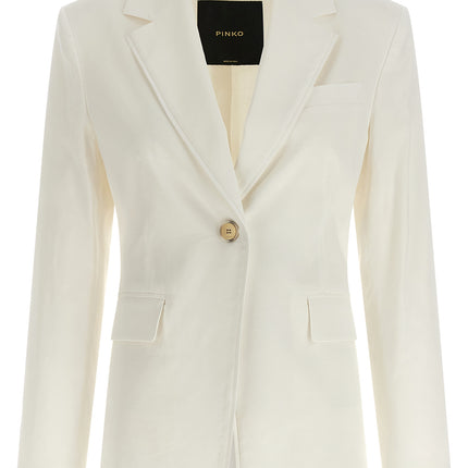 PINKO White Linen Blazer