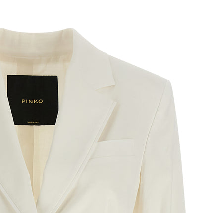 PINKO White Linen Blazer