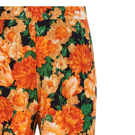 PINKO Orange Viscose Flared Pants