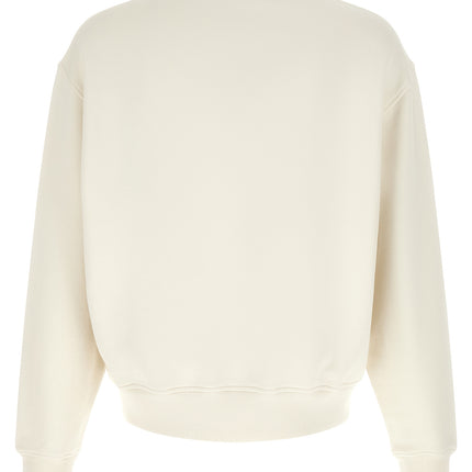Palm Angels White Cotton Sweatshirt
